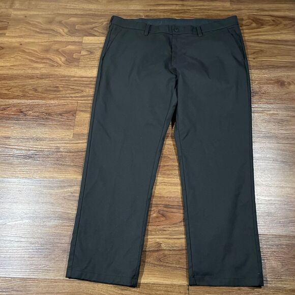 English Laundry Dress Pants Straight Leg Flat Front Black Men's Size 40X29 - Picture 1 of 8